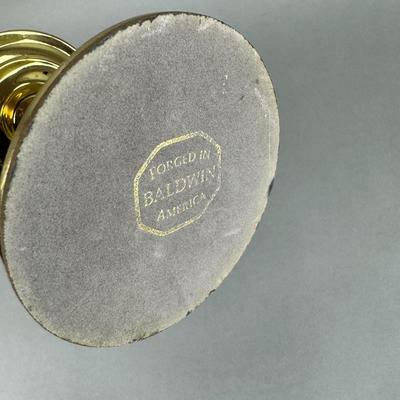 BB163 BALDWIN Brass Bell Candlestick