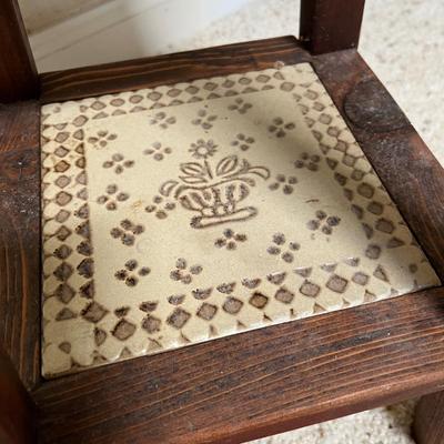 Small tile top table