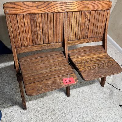 Antique fold up theatre seats