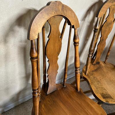 4 antique side chairs