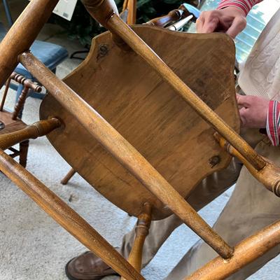 4 antique side chairs