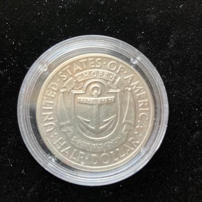 1936 D Rhode Island Commemorative Half Dollar Coin