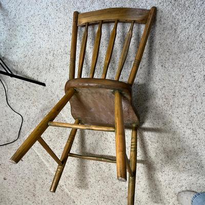 Pine side chair