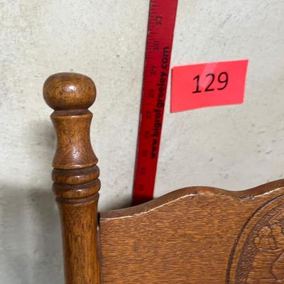 Pressed back Oak Child's Rocker