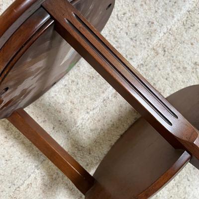 2 antique small tables