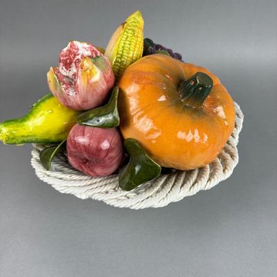 BB206 Large Italian Fruit Pottery Bowl