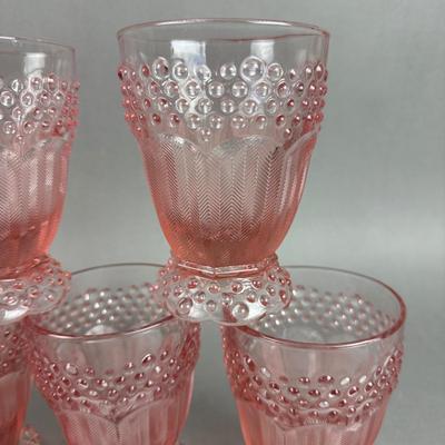 BB208 Set of 8 Gorham Emilys Attic Pink Double Old Fashioned Tumblers