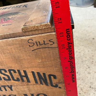 1976 Budweiser Wood Beer crate