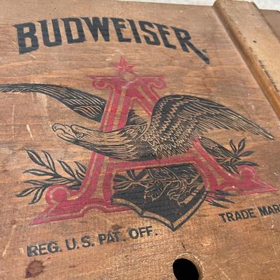 1976 Budweiser Wood Beer crate