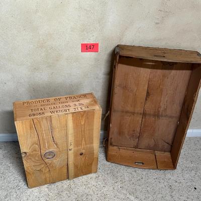 Antique crates