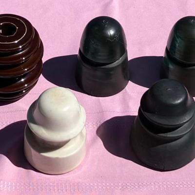 Five Vintage Insulators