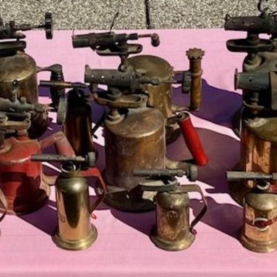 Lot Of 22 Vintage Blow Torches