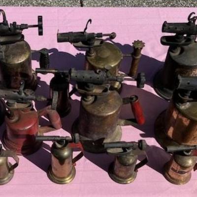 Lot Of 22 Vintage Blow Torches