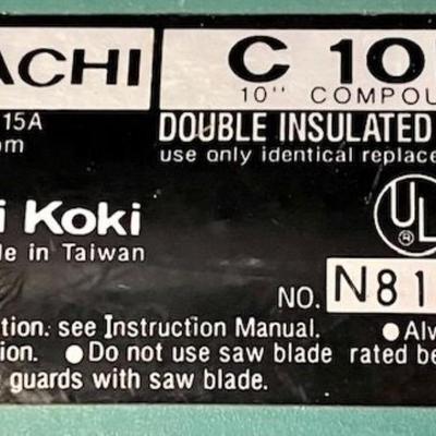 Hitachi Ten Inch Compound Saw