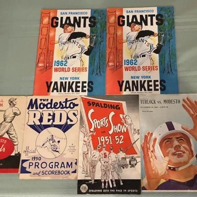 Six Vintage Sports Programs