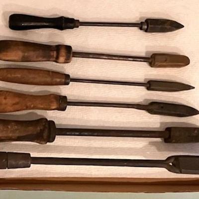 Six Vintage Soldering Irons