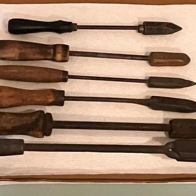 Six Vintage Soldering Irons