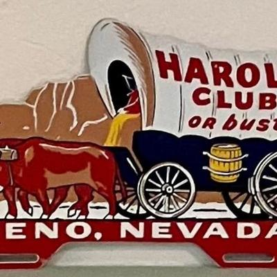 Vintage Metal Harold's Club Sign