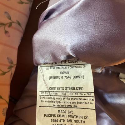 U098 Pacific Coast Feather Co. Down Lavender Queen Comforter and Sheet Set