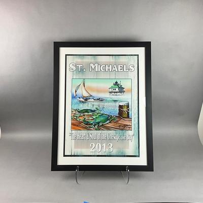 O138 2013 St. Michaels Heart & Soul of the Chesapeake Bay Framed Poster