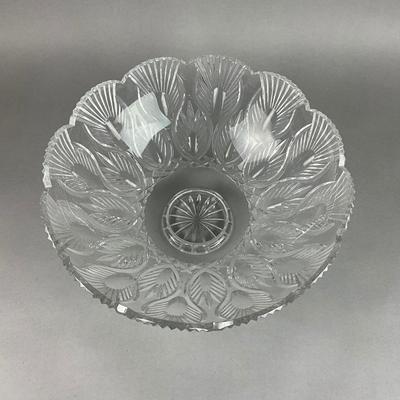 LR192 Waterford Crystal Peacock Centerpiece Bowl