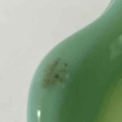 Fenton Green Three Horn Epergne