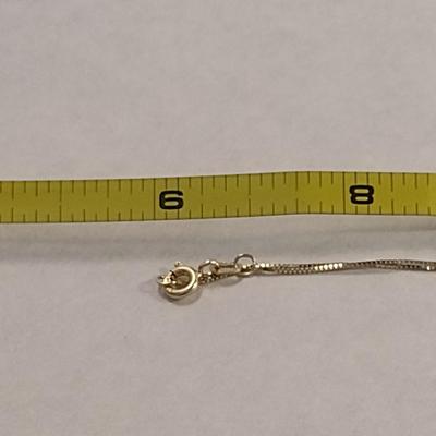 14kt Yellow Gold Necklace with Horse Head Pendant- Approx 3.8 Grams (#27)