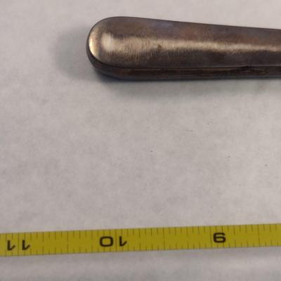 Vintage Sterling Silver and Guilloche Enamel Brush and Beveled Mirror Vanity Set- Four Pieces