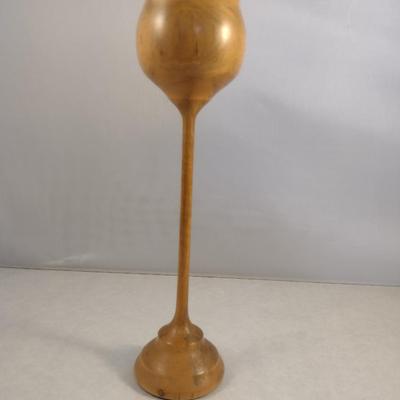 Hand Crafted Turned Wood English Boxwood Goblet