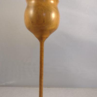 Hand Crafted Turned Wood English Boxwood Goblet