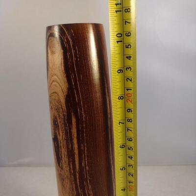 Hand Crafted Turned Wood English Laburnum Dry Flower Vase