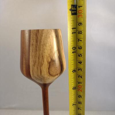 Hand Crafted Turned Wood English Laburnum Goblet