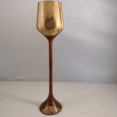 Hand Crafted Turned Wood English Laburnum Goblet