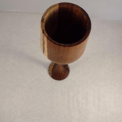 Hand Crafted Turned Wood English Laburnum Goblet