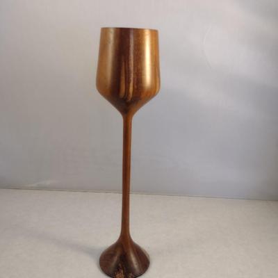 Hand Crafted Turned Wood English Laburnum Goblet