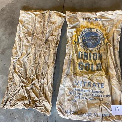 Vintage Cloth Seed Bags