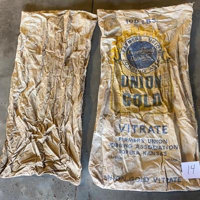 Vintage Cloth Seed Bags