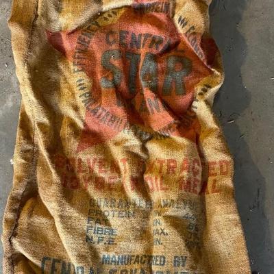 Vintage Burlap Bag