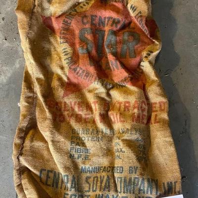 Vintage Burlap Bag