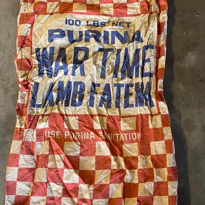 Vintage Cloth Purina Bag