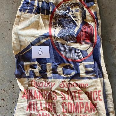 Vintage Cloth Rice Bag