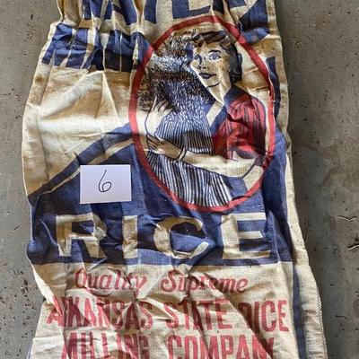Vintage Cloth Rice Bag