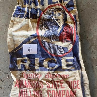 Vintage Cloth Rice Bag