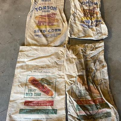 Vintage Cloth Seed Bags