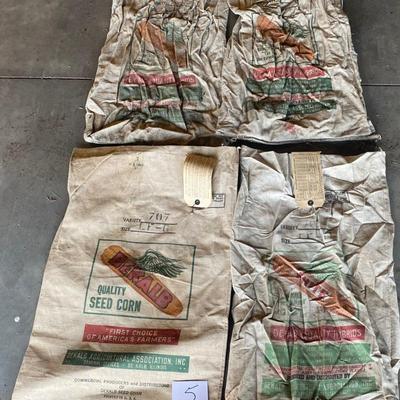Vintage Cloth Seed Bags