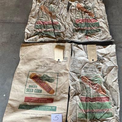 Vintage Cloth Seed Bags