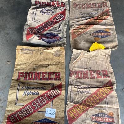Vintage Cloth and Paper Pioneer Seed Bags