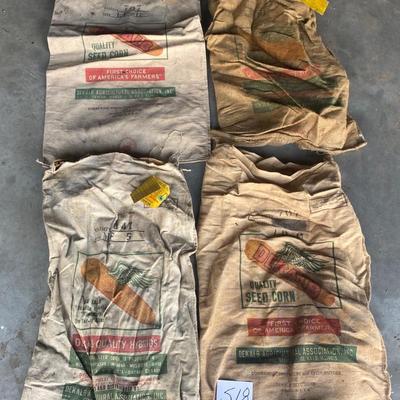 Vintage Cloth DeKalb Corn Seed Bags