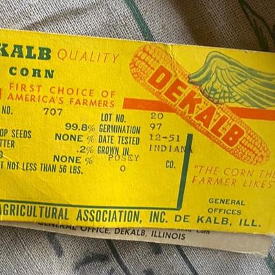 Vintage Cloth DeKalb Corn Seed Bags
