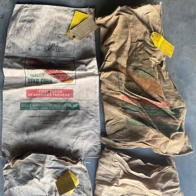 Vintage Cloth DeKalb Corn Seed Bags